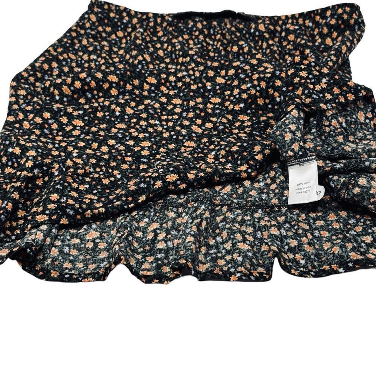 Anti Social Social Club NWT. SO Simple Ruffle Hem Floral Skirt. Small. Size 28" / US 6 / IT 42 - 11 Thumbnail