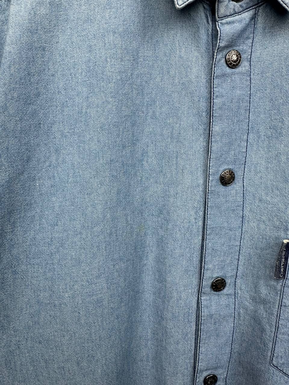 Iceberg ICEBERG Elvis Presley Denim Shirt Rare Vintage Italy Jeans Size US L / EU 52-54 / 3 - 12 Thumbnail