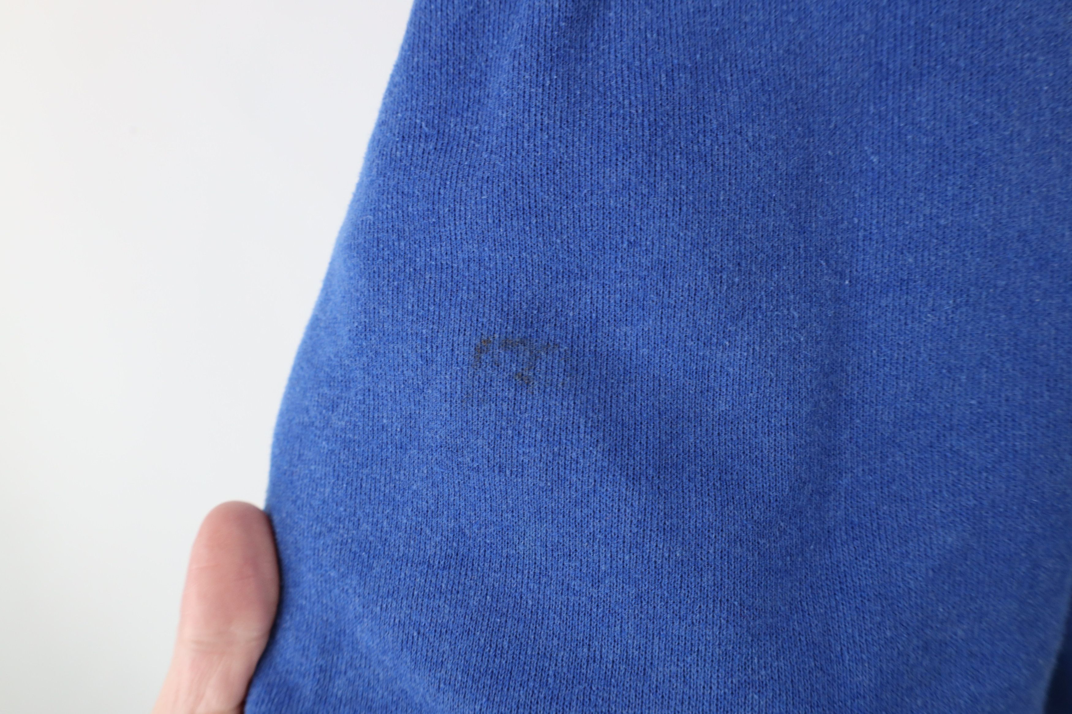 Vintage Vintage 90s Streetwear Crewneck Sweatshirt Royal Blue USA Size US XL / EU 56 / 4 - 11 Thumbnail
