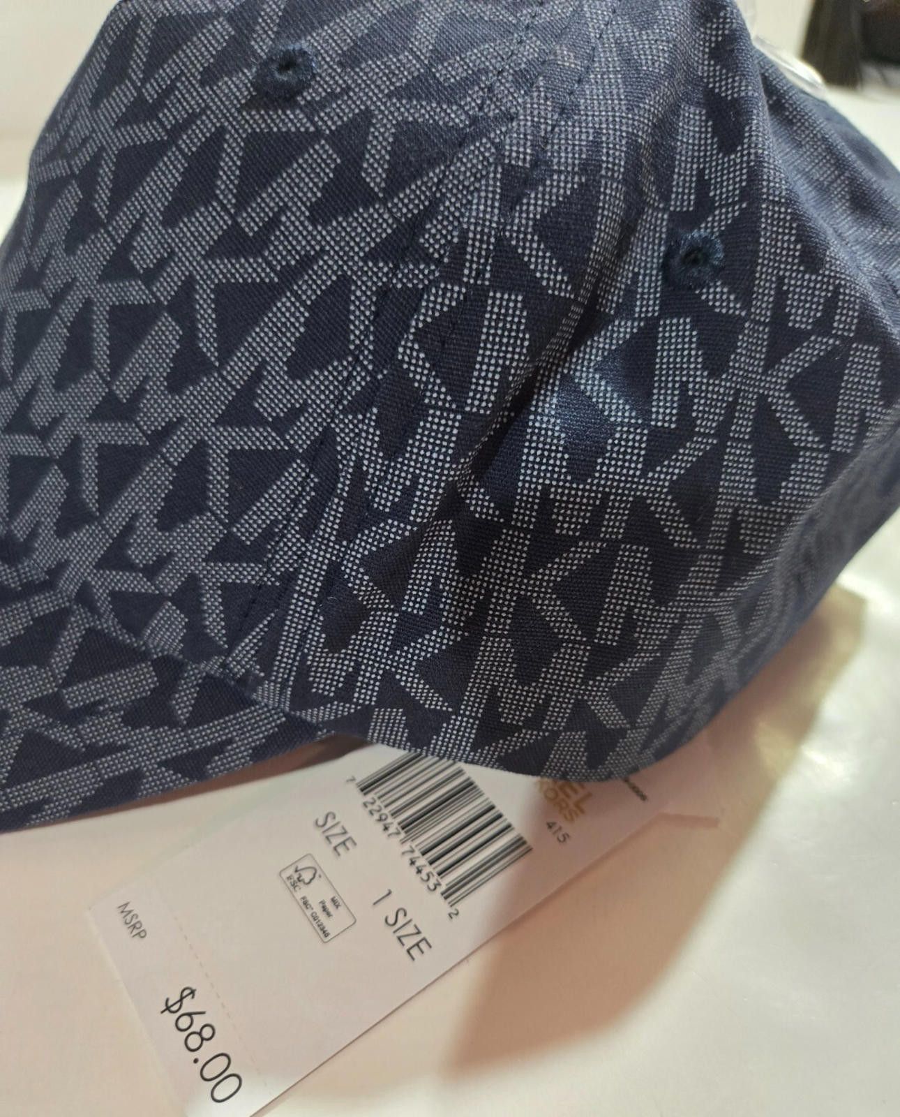 Michael Kors Michael Kors Womens Baseball Ball Cap Hat Navy MK NWT Size ONE SIZE - 4 Thumbnail