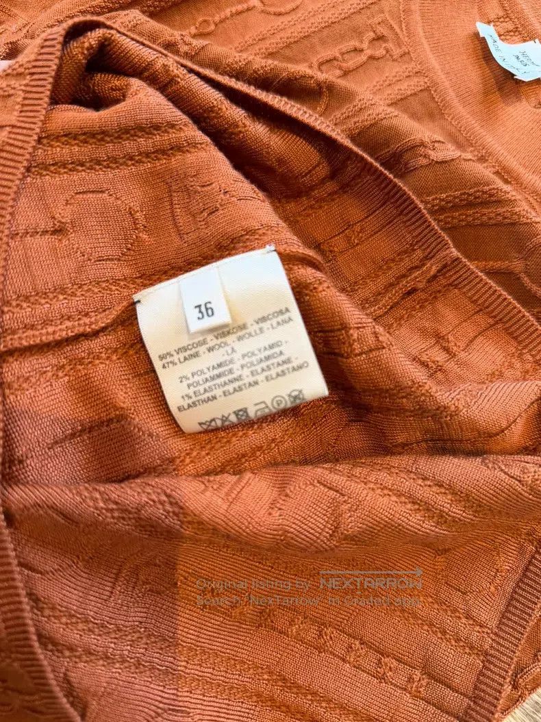 Hermes Hermes Knit Top (Orange) Size XS / US 0-2 / IT 36-38 - 5 Thumbnail