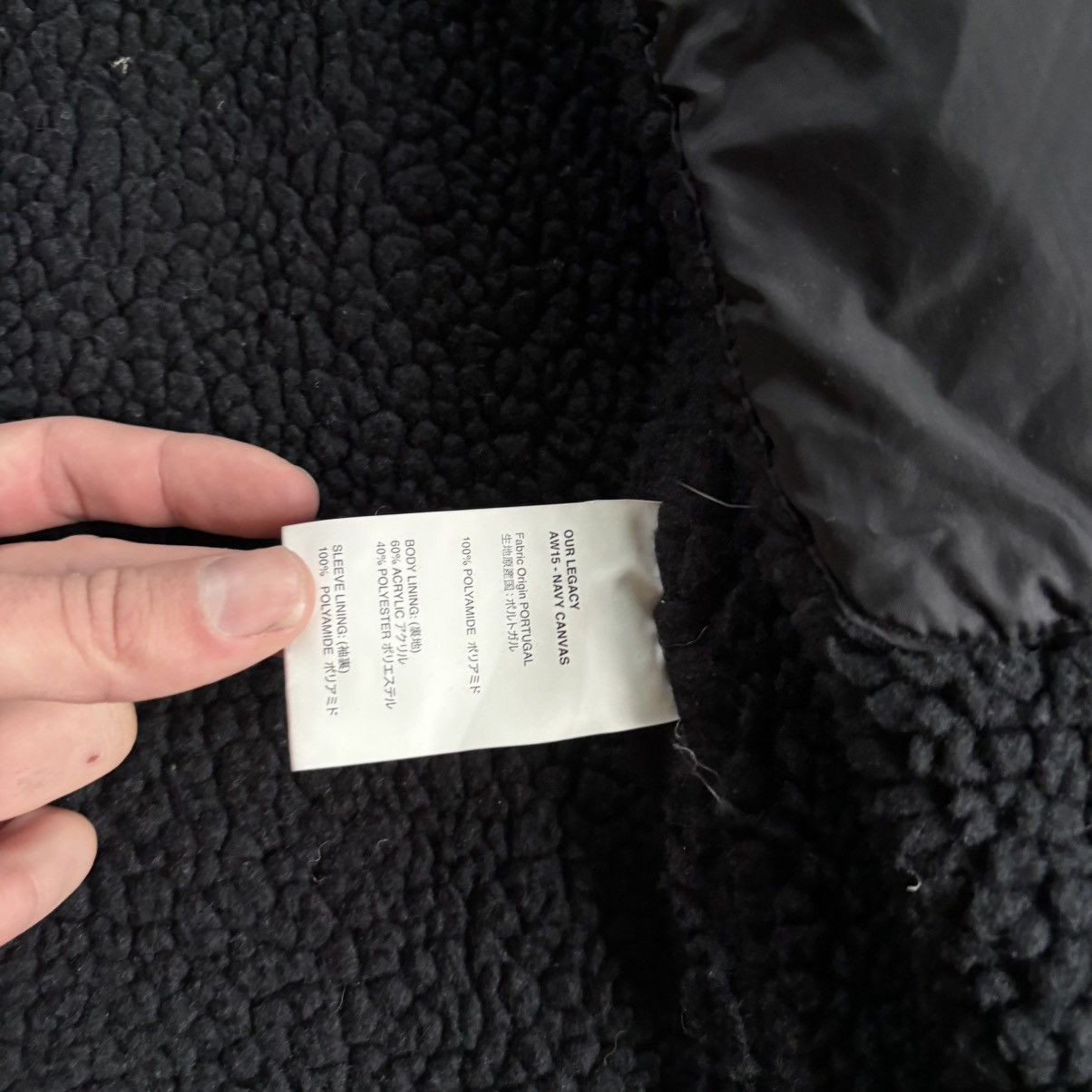 Our Legacy AW15 Navy Canvas Parka Jacket with interior Fleece Lining Size US M / EU 48-50 / 2 - 5 Thumbnail