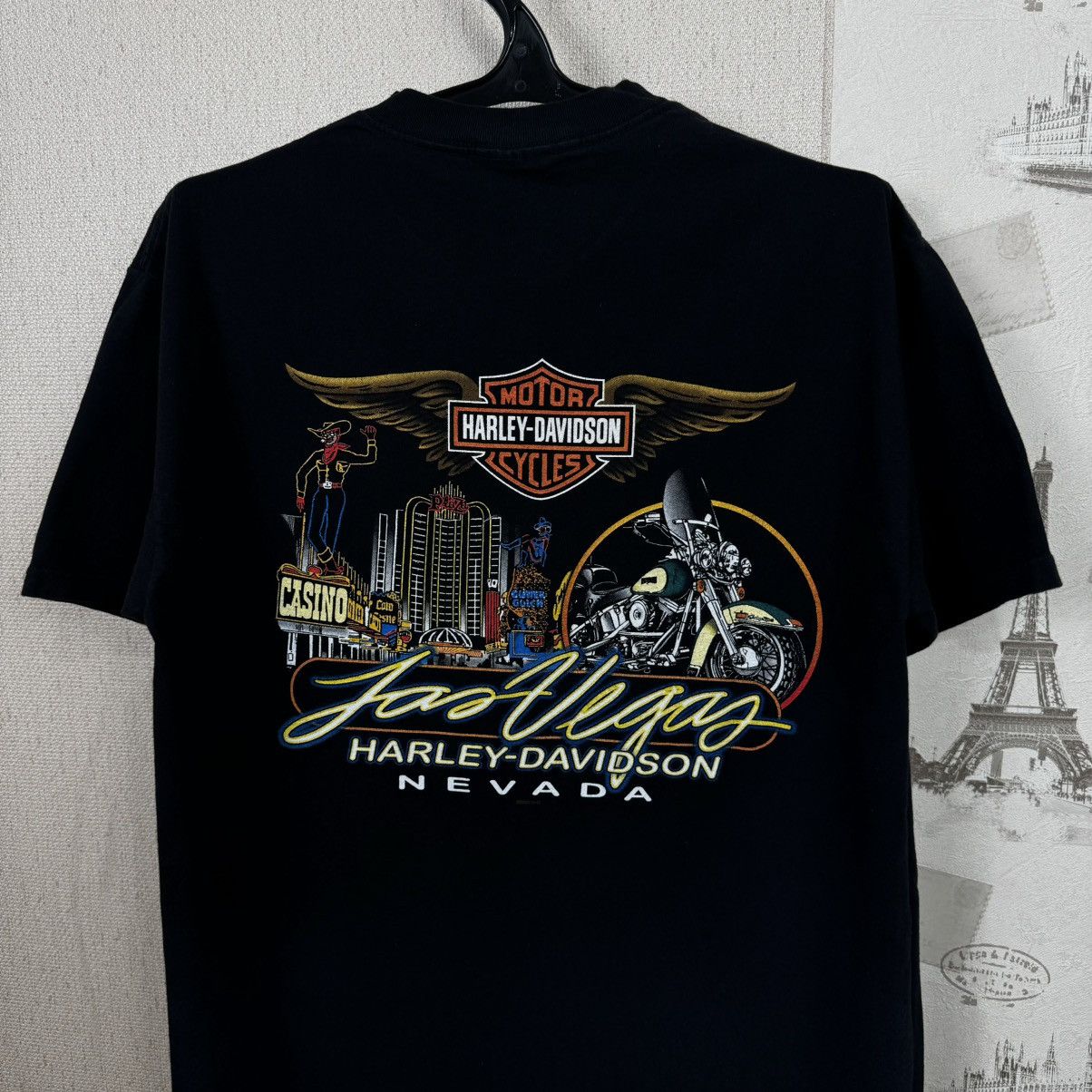Harley Davidson × Vintage Vintage Harley Davidson T shirt Work Sucks Lets Ride Black Size US XL / EU 56 / 4 - 17 Thumbnail