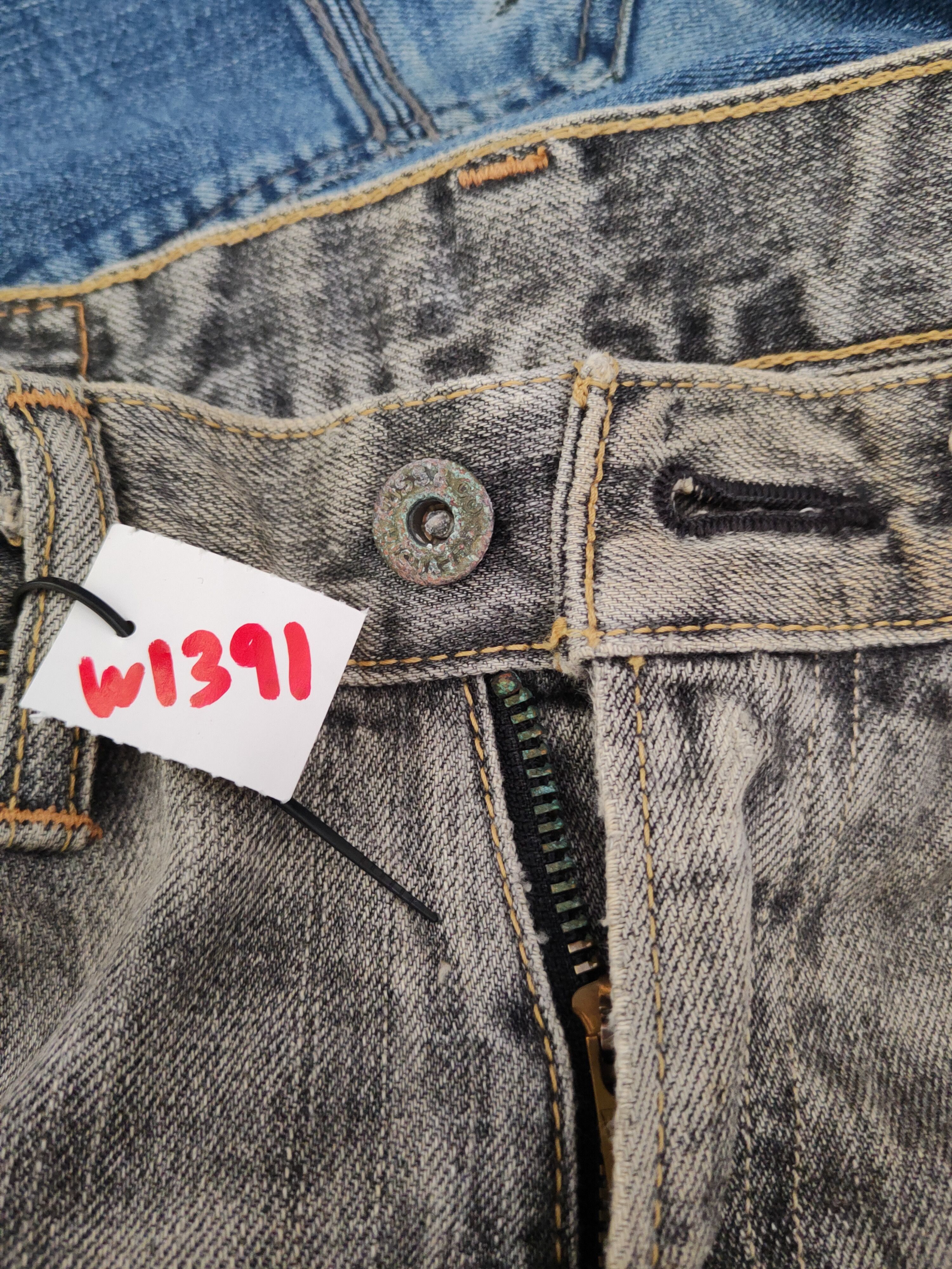 Levi's 503 Levi's Black Faded Distressed Ripped Jeans #W1391 Size US 29 - 18 Thumbnail