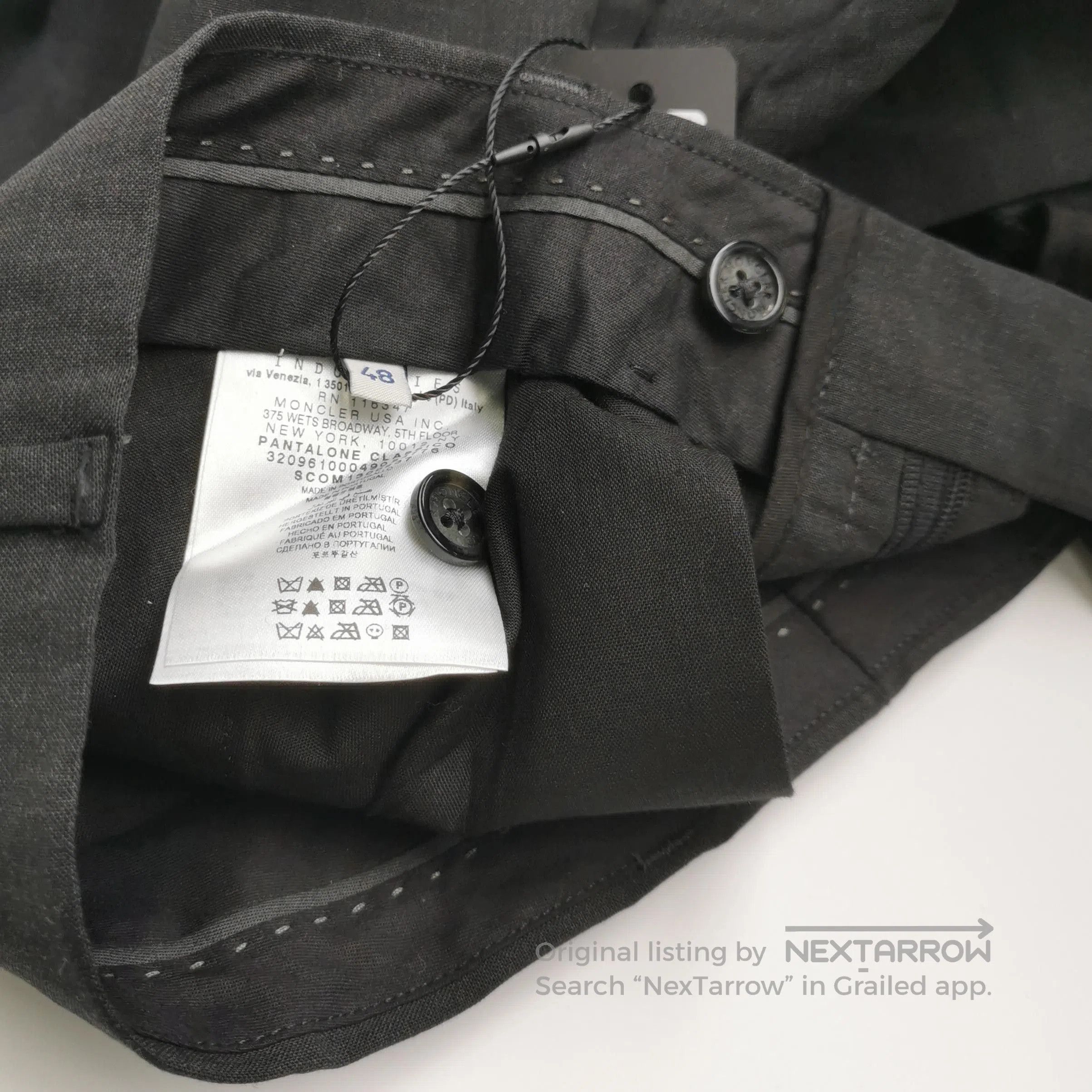 Moncler Black Tailored Pants Size S. Size US 32 / EU 48 - 3 Thumbnail