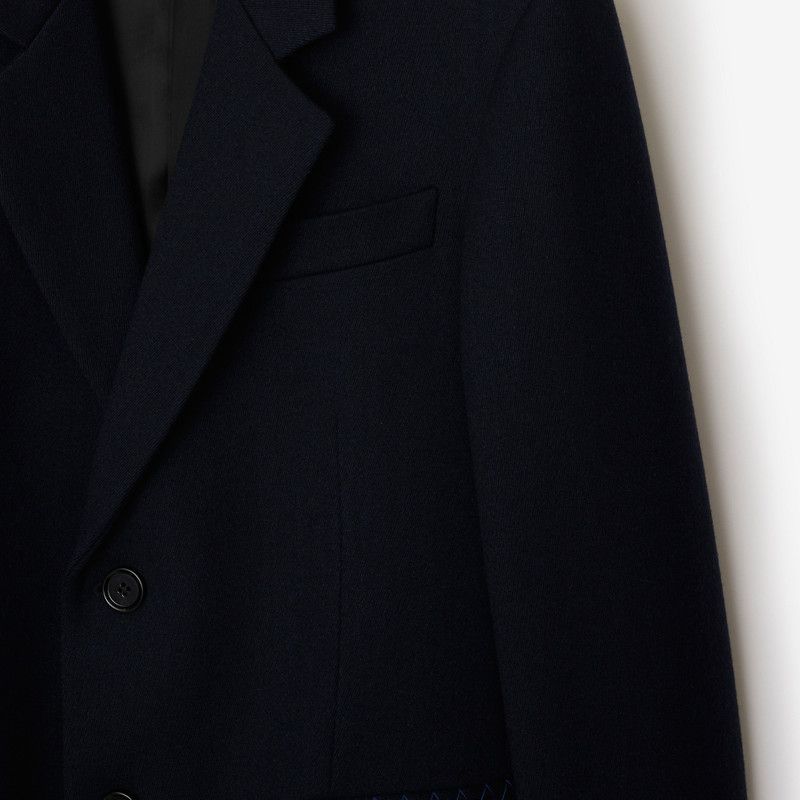 Burberry o1w1db10326 Wool Tailored Coat in Navy Size US S / EU 44-46 / 1 - 6 Thumbnail