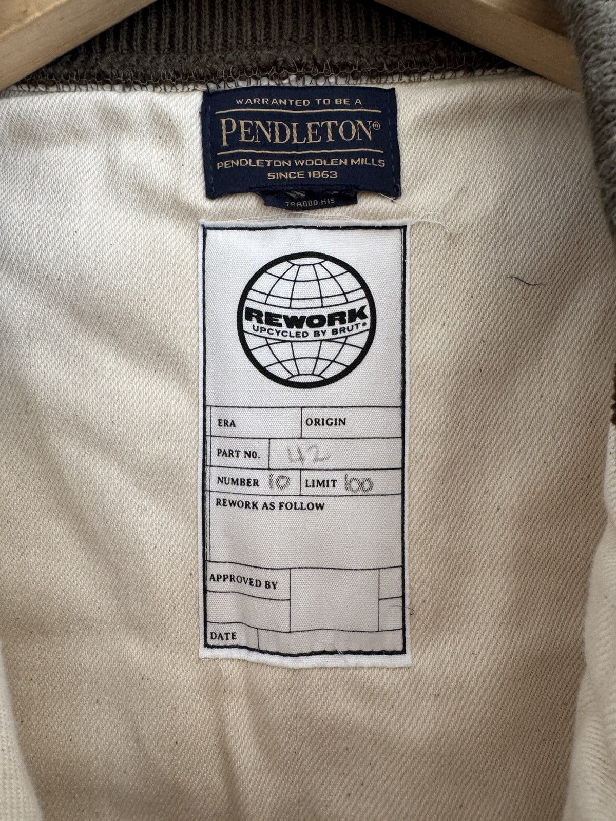 BRUT Archive Brut Archives Rework x Pendleton Upcycled Wool Zip Vest Size US L / EU 52-54 / 3 - 5 Thumbnail