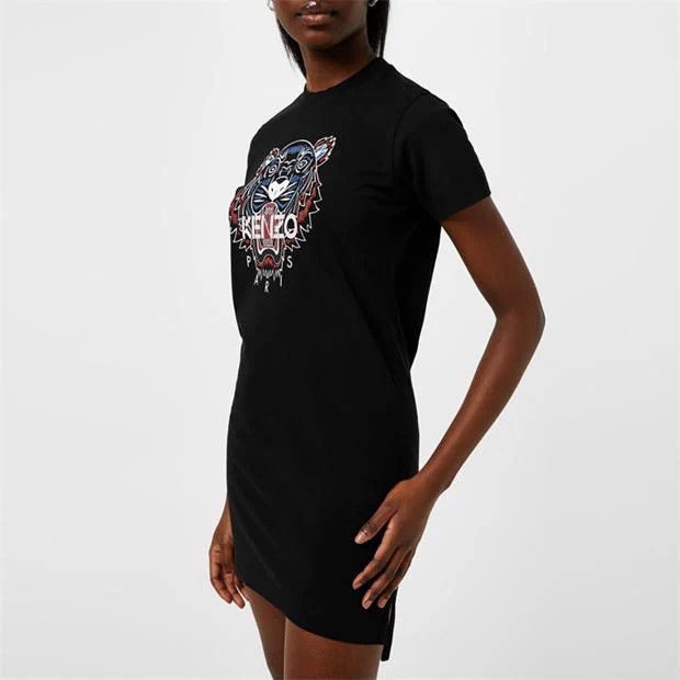 Kenzo o1g2r1mq1024 T Shirt Mini Dress in Black Size XXS / US 00 / IT 34 - 4 Thumbnail