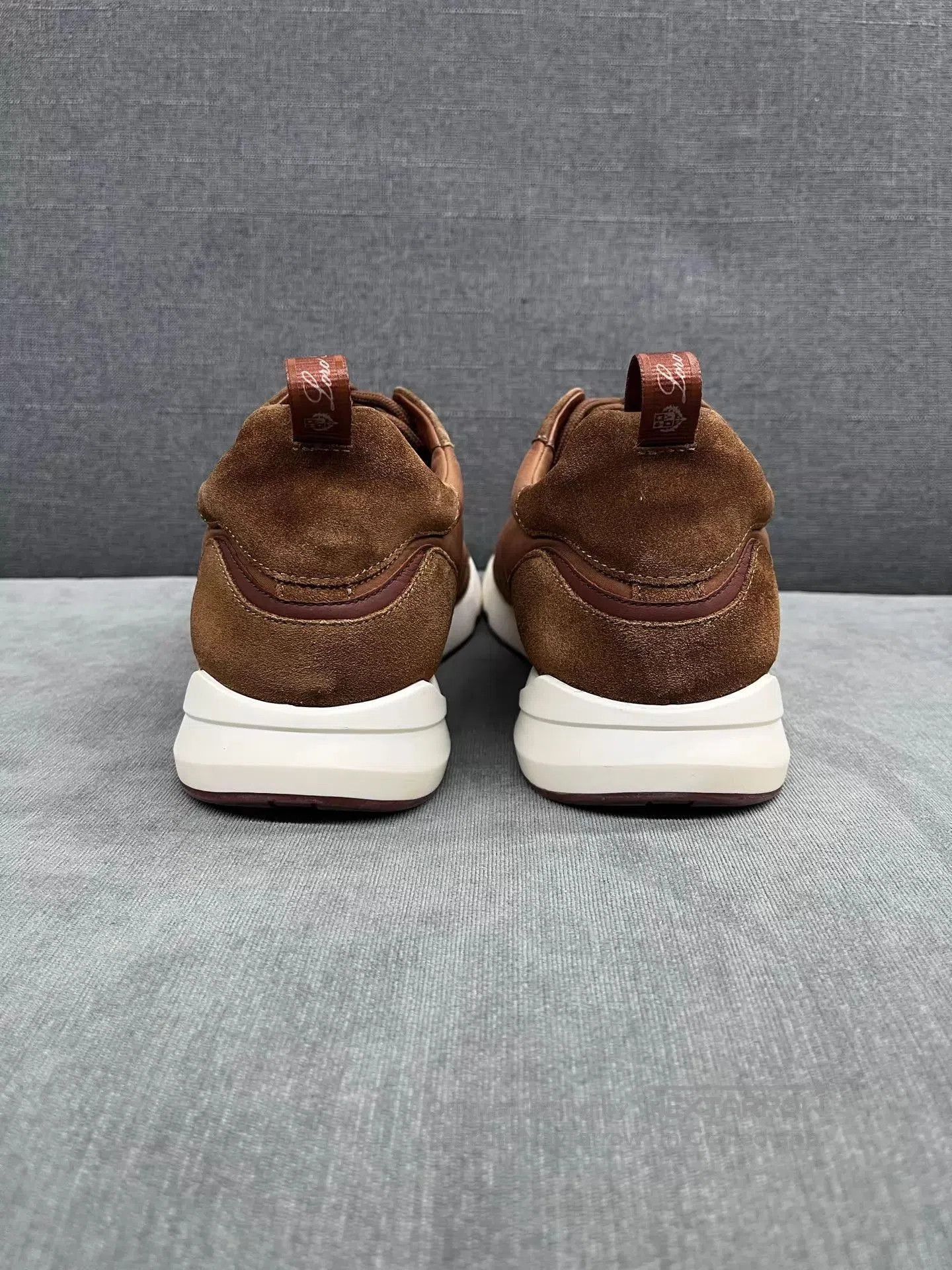Loro Piana Brown Lowtop Sneakers Size 10. Size US 10 / EU 43 - 5 Thumbnail