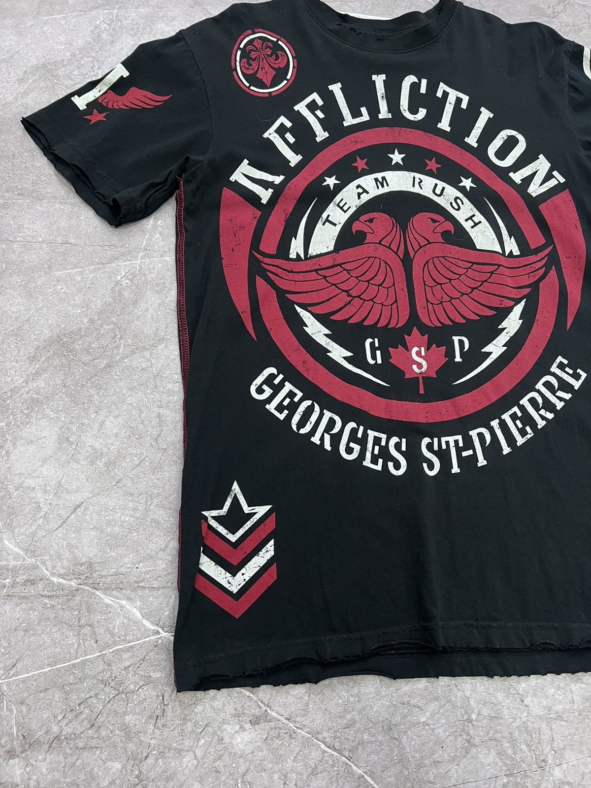 Affliction × Japanese Brand SALE💣💣 Y2K Affliction Style All Over Print T Shirt Tee Size US M / EU 48-50 / 2 - 2 Thumbnail