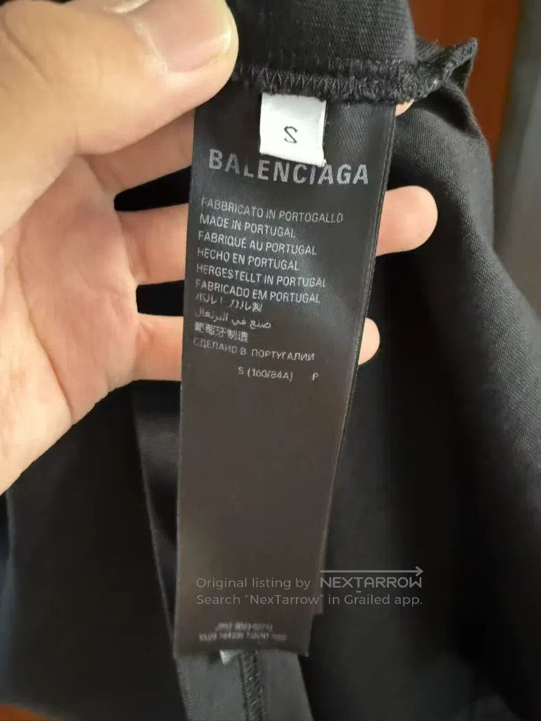 Balenciaga Balenciaga Reflective Front and Back Logo Short-Sleeve Size US S / EU 44-46 / 1 - 4 Thumbnail