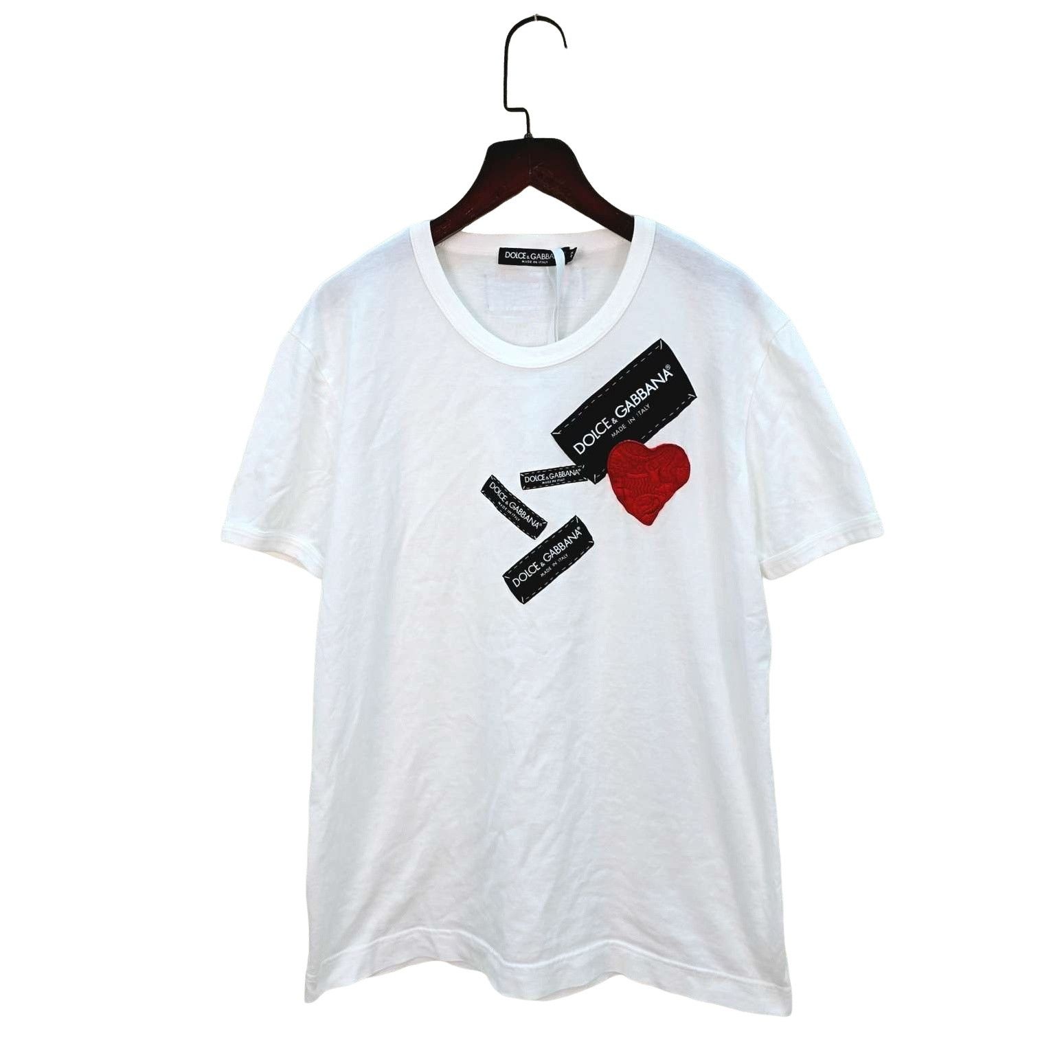 Dolce & Gabbana Dolce & Gabbana Heart Patch Short Sleeve T-Shirt Size XS Size US XS / EU 42 / 0 - 1 Thumbnail