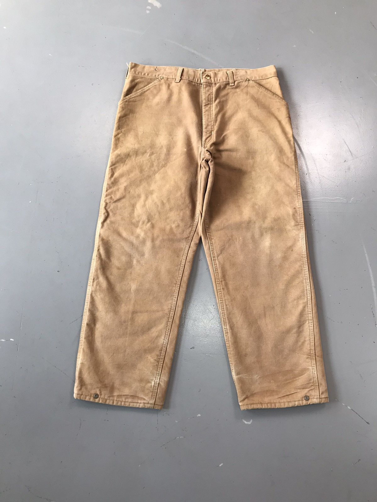 Carhartt × Vintage Vintage Carhartt quilted line work wear denim Size US 38 / EU 54 - 1 Thumbnail