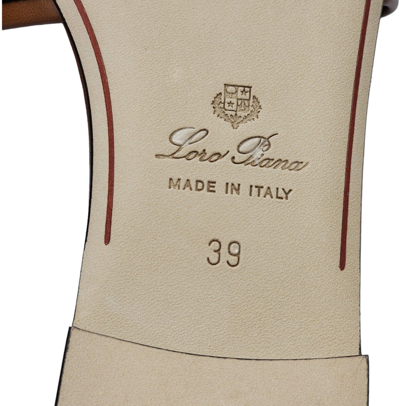 Loro Piana The Suitcase Stripe Sandals - Fabric Leather - Brown 39 $750 Size US 9 / IT 39 - 7 Thumbnail