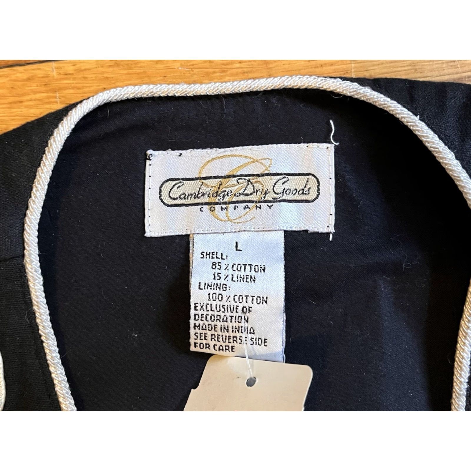 Vintage VINTAGE Cambridge Dry Goods Vest Women’s Large Black Beaded Floral Size L / US 10 / IT 46 - 5 Thumbnail