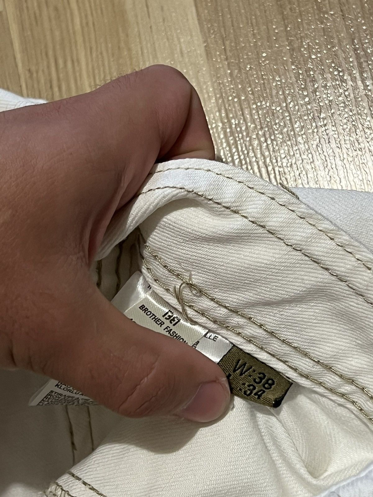 Hysteric Glamour × Japanese Brand × Vintage VINTAGE JUNYA WATANABE BALENCIAGA STYLE CARGO PANTS WHITE Size US 34 / EU 50 - 6 Thumbnail