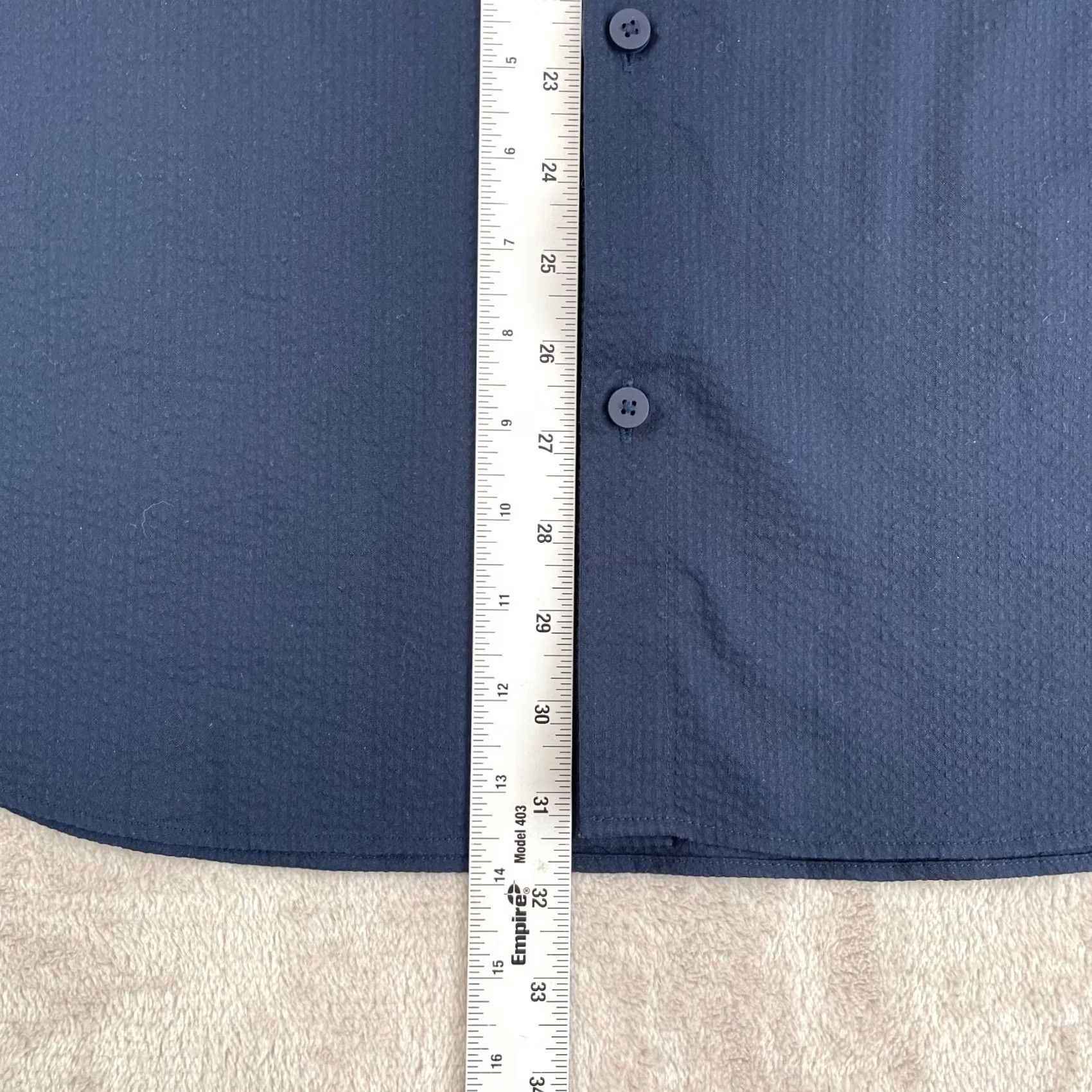 Lululemon Lululemon Street Lite Shirt Men 2XL Navy Blue Wicking SS NWOT Short Sleeve Button-Up Collared, Regular Fit, All Seasons, Pockets, Quick Dry Size US XXL / EU 58 / 5 - 6 Thumbnail