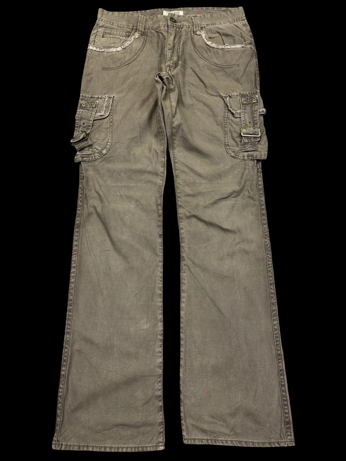 Japanese Brand 💥Flare Cargo💥Oil Cake Hybrid Cargo Pant F900 Size US 31 - 1 Thumbnail