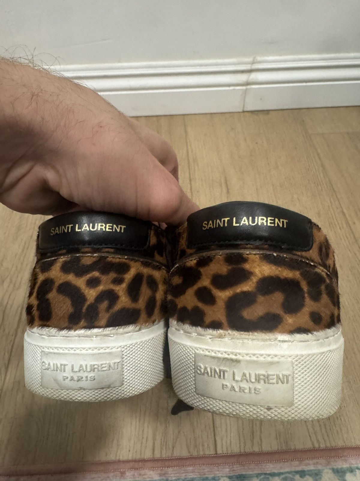 Saint Laurent Paris Ponyhair Leopard Venice Skates Size US 8 / EU 41 - 4 Thumbnail