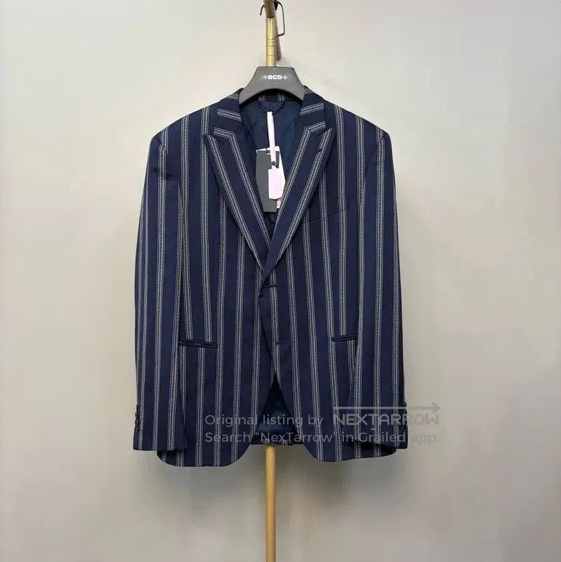 Louis Vuitton Louis Vuitton Men's Striped Navy Cotton Jacket . Size US M / EU 48-50 / 2 - 1 Thumbnail