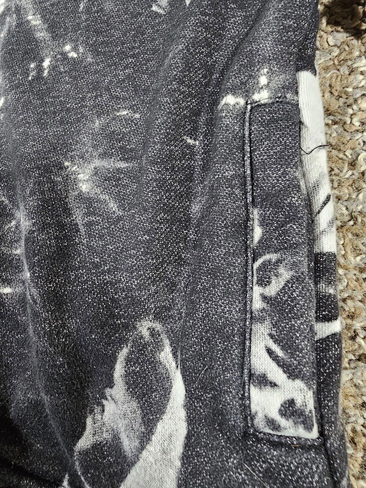 Designer Hudson Kids M Hoodie Black White Tie Dye Pullover Size US XXS / EU 40 - 2 Thumbnail