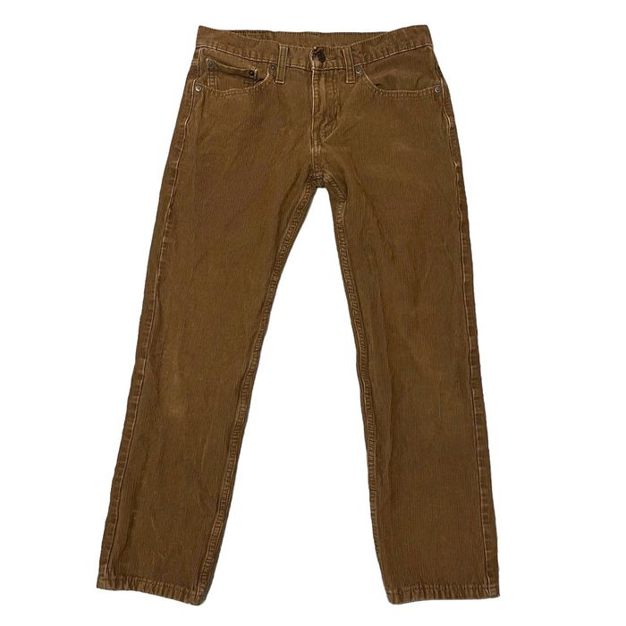 New Levi's Big E Premium 502 Taper Brown Corduroy Carpenter Pants