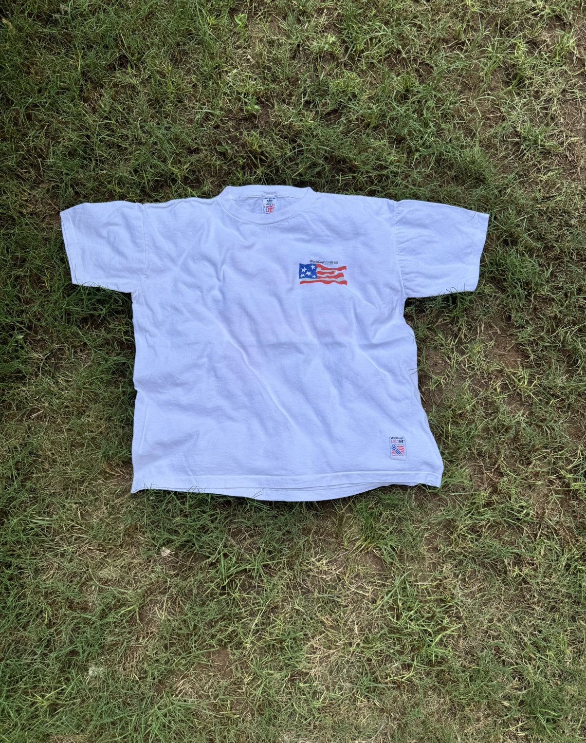 Adidas Vintage soccer World Cup USA94 T-shirt 90s Size US L / EU 52-54 / 3 - 2 Thumbnail
