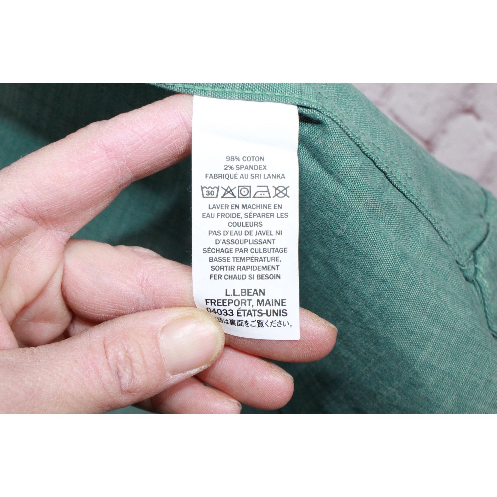 L.L. Bean LL Bean Green Button-Up Shirt M Tall Traditional Fit Size US M / EU 48-50 / 2 - 10 Thumbnail