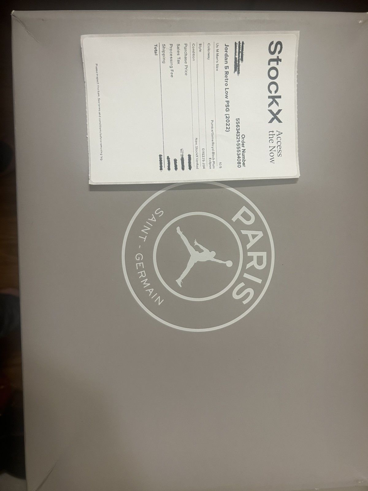 Jordan Brand Jordan 5 Low PSG “Paris Saint Germain” Size US 10.5 / EU 43-44 - 9 Thumbnail