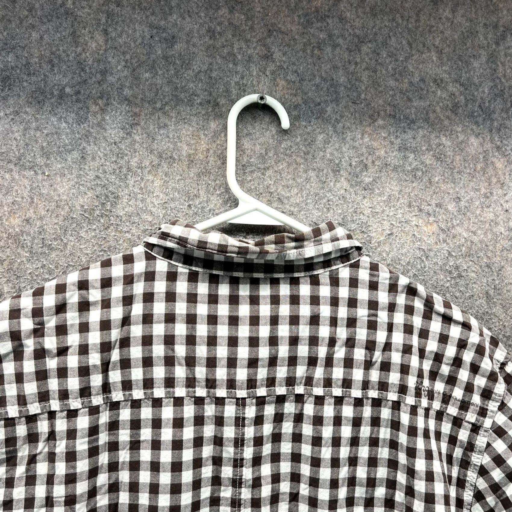 Vintage LRG Shirt Mens XL Brown White Gingham Checkered Button Down Cotton Patch Casual Size US XL / EU 56 / 4 - 3 Thumbnail