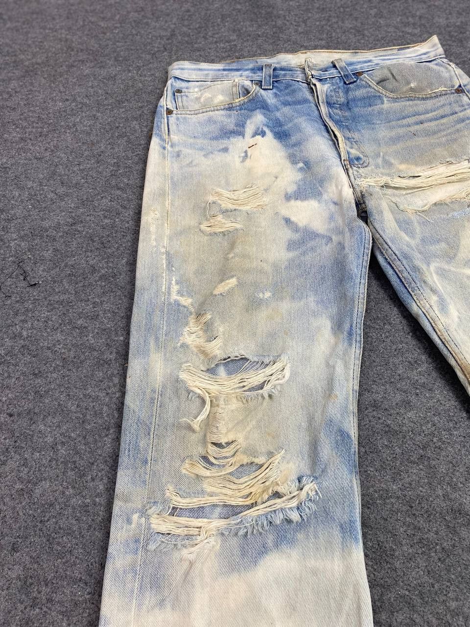 Levi's vintage levis 501 acid wash distressed denim nice design Size US 34 / EU 50 - 12 Thumbnail