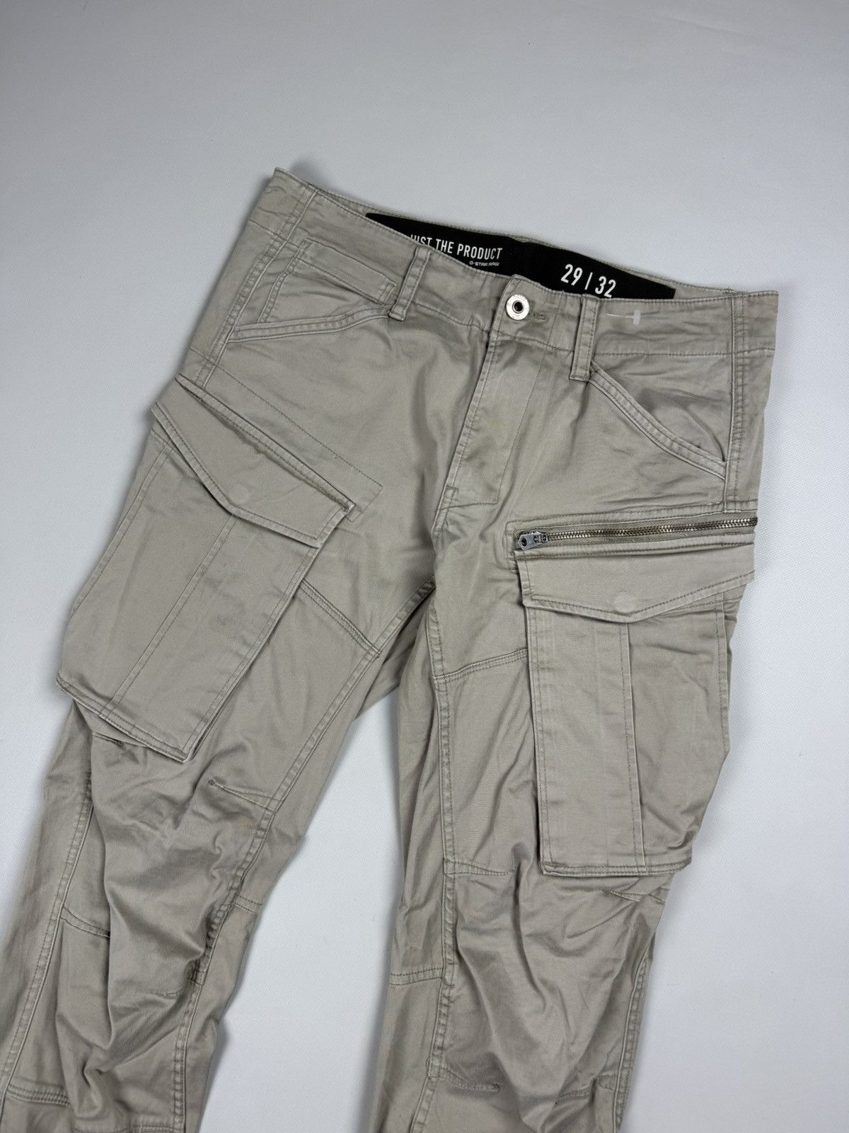 Designer G Star Raw Rovic Zip 3D Tapered Cargo Pants Trousers Size US 29 - 2 Thumbnail
