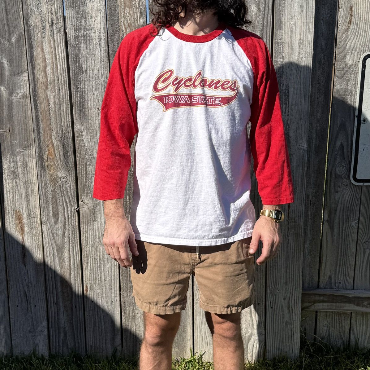 Vintage Vintage Iowa State Cyclones Baseball Tee Y2K 90s Large Size US L / EU 52-54 / 3 - 1 Thumbnail