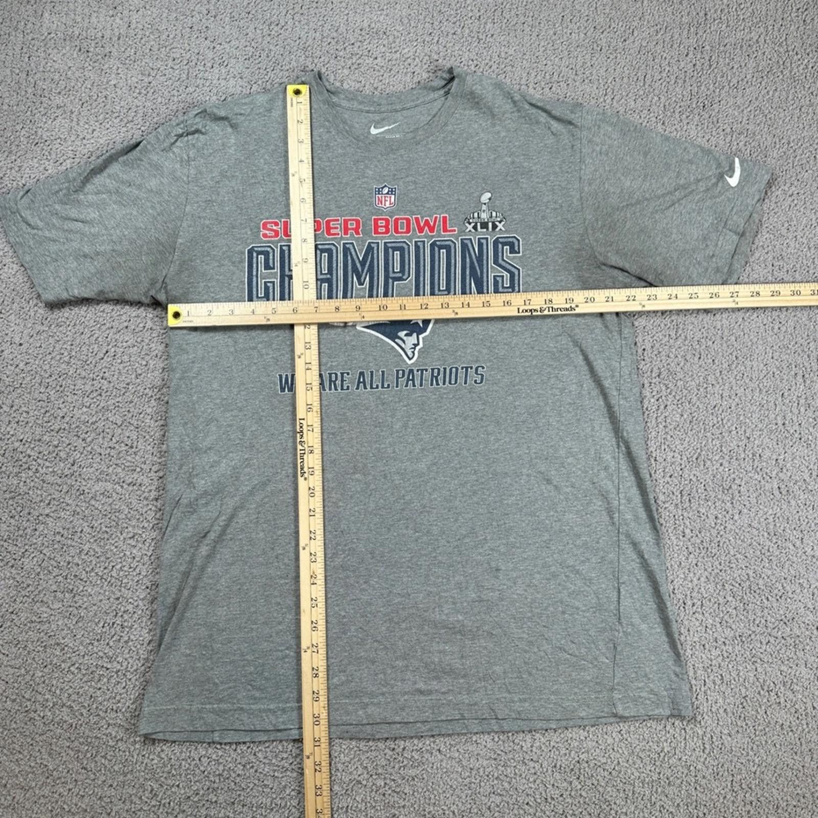 Nike Nike New England Patriots Super Bowl XLIX Champ T Shirt Mens Size US XL / EU 56 / 4 - 2 Thumbnail