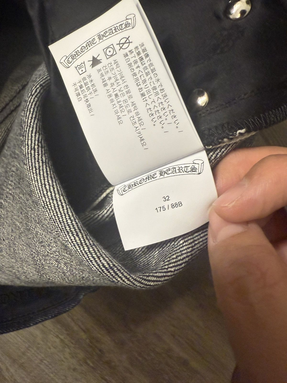Chrome Hearts 🔥Chrome Hearts KS Baggy Selvedge Jeans Size 32🔥 Size US 32 / EU 48 - 9 Thumbnail