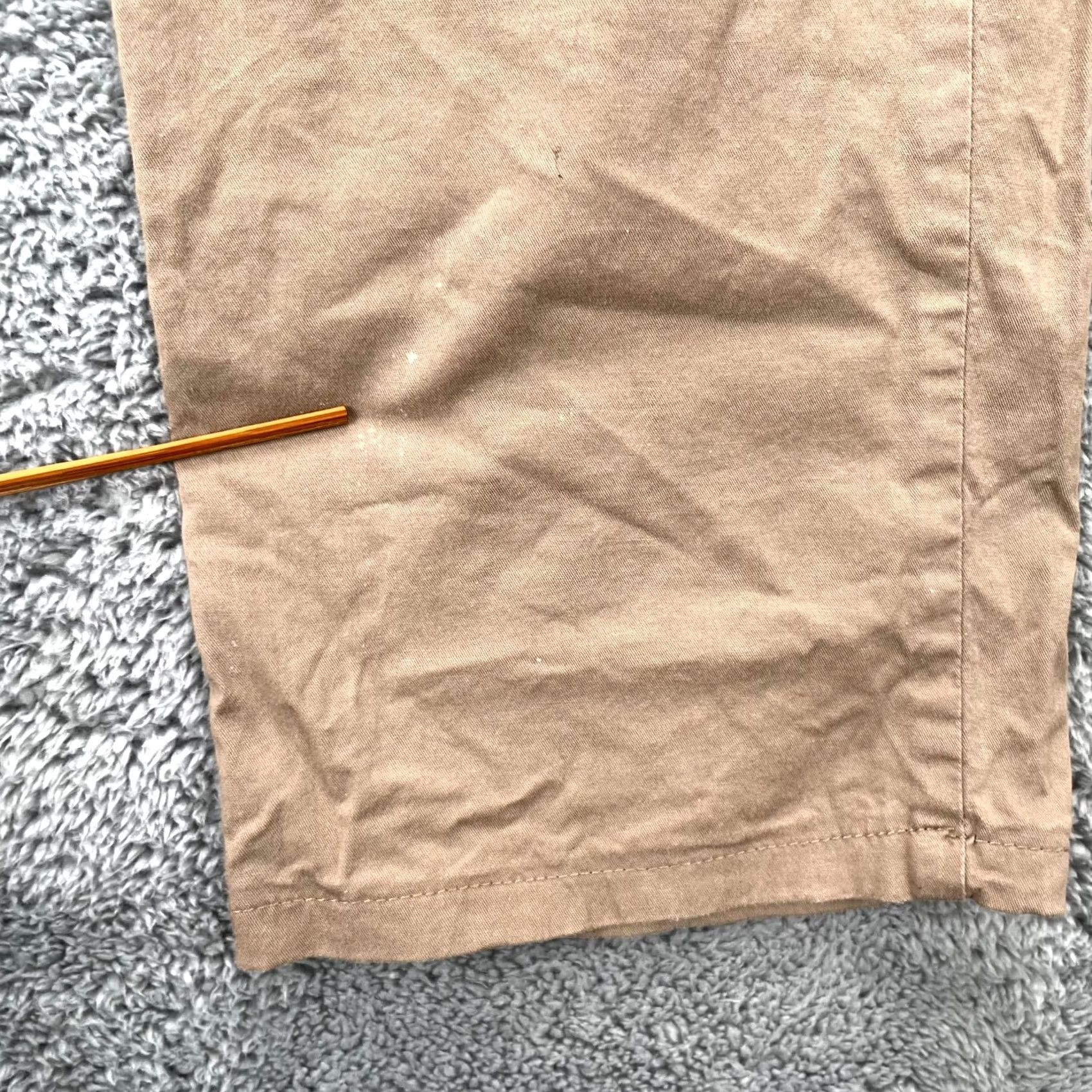 Vintage Bikkembergs Pants Mens 33x30 Beige Cotton Stretch Cargo Pocket Straight Leg Pants Mens Beige Cargo Pocket Straight Leg 33x30 Regular Mens Size US 33 - 2 Thumbnail