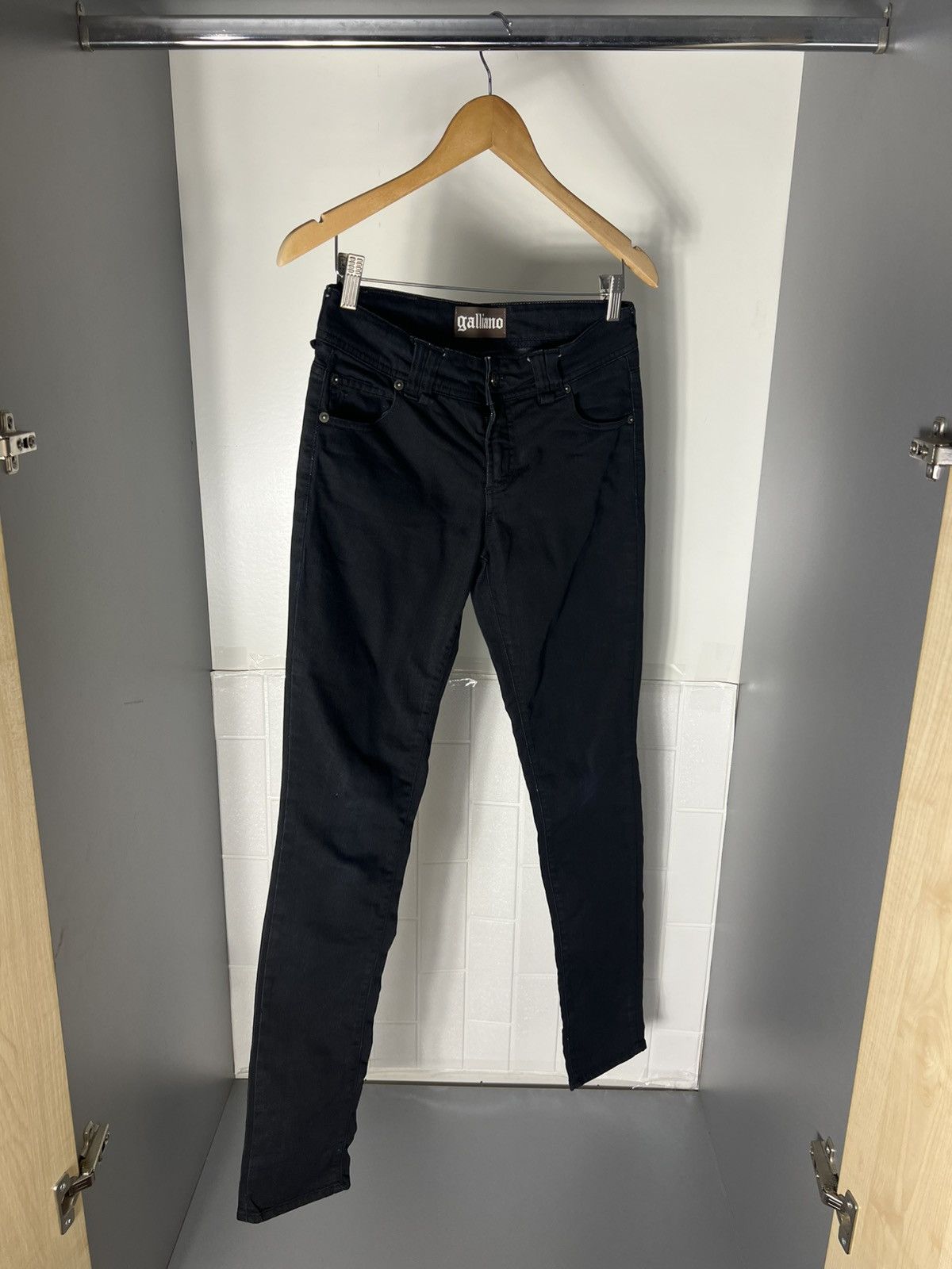 John Galliano × Vintage VERY RARE JOHN GALLIANO DENIM JEANS ITALIAN DESIGNER LUXURY Size 30" / US 8 / IT 44 - 4 Thumbnail