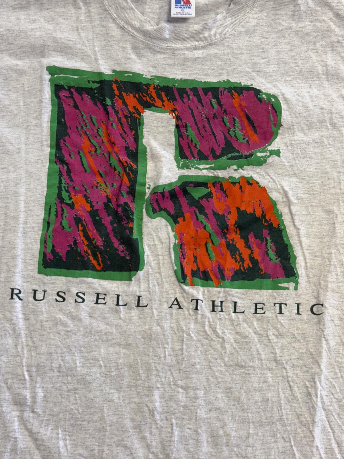 Russell Athletic Vintage Russell Athletic T-shirt Big R Made in USA Splash XL Size US XL / EU 56 / 4 - 4 Thumbnail