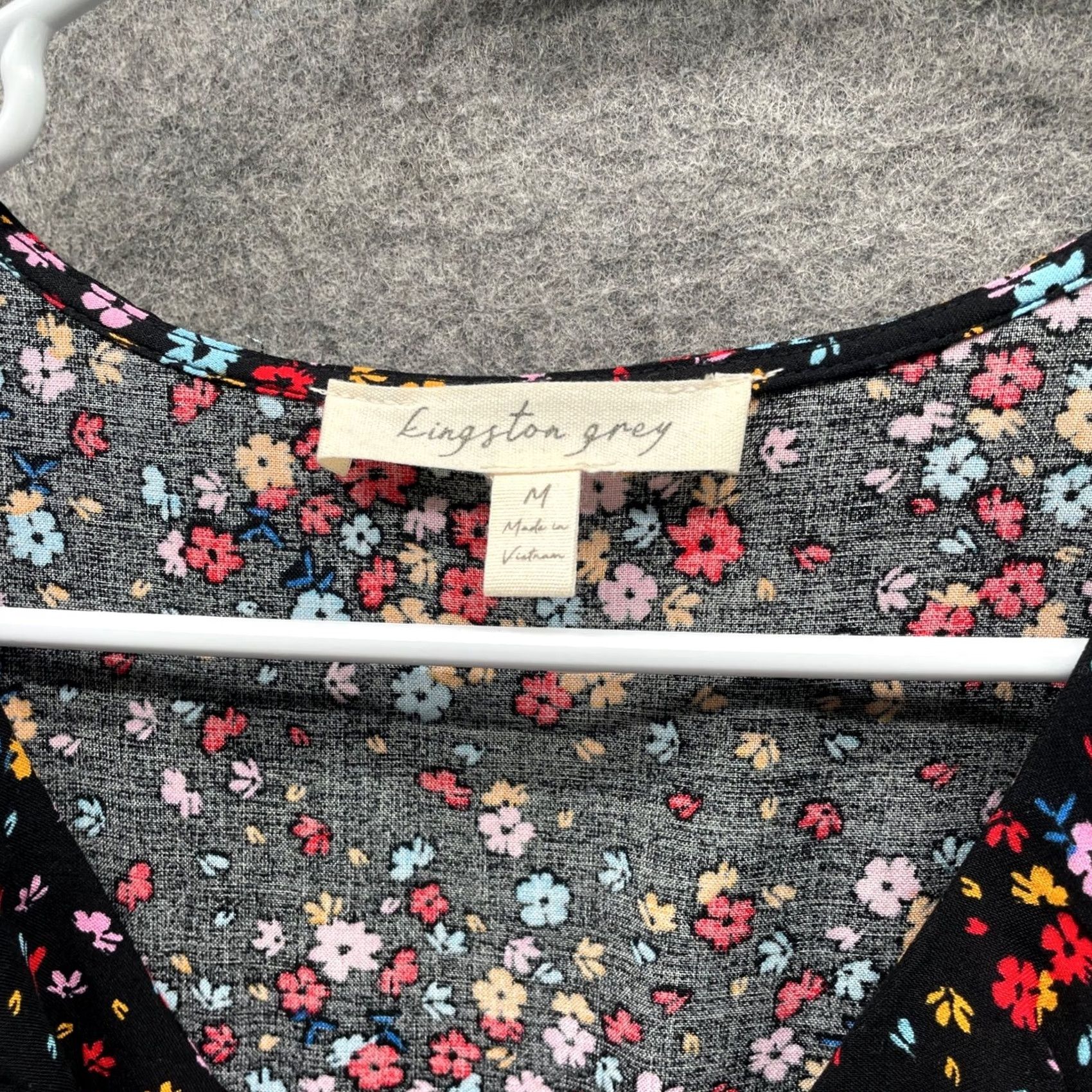 Vintage Kingston Grey Dress Womens M Black NWT Maxi Floral Sleeveless Ruffle Neck Size M / US 6-8 / IT 42-44 - 7 Thumbnail