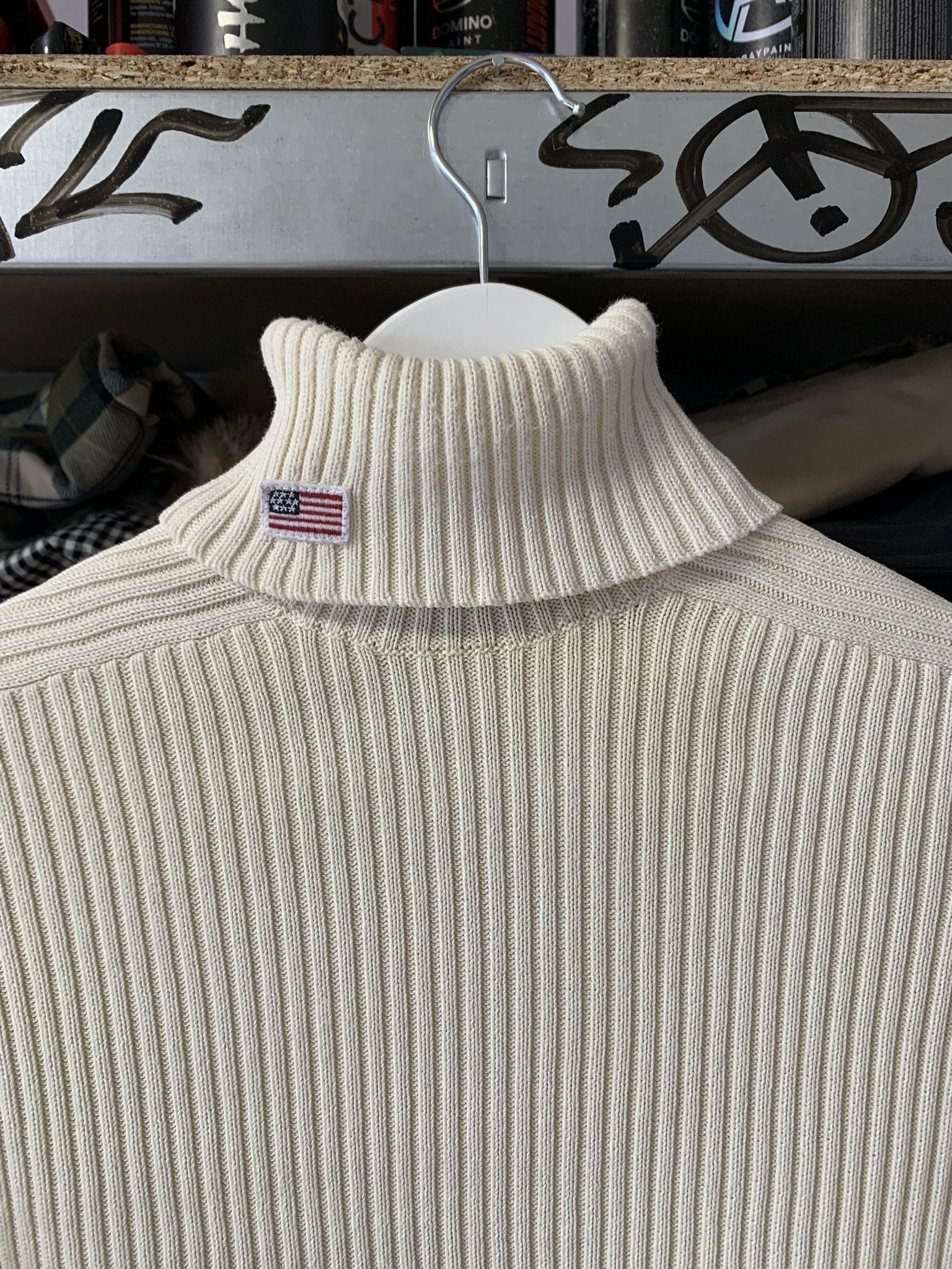 Ralph Lauren Sport Polo Sport Ralph Lauren Turtleneck American Flag Sweater Size US L / EU 52-54 / 3 - 11 Thumbnail