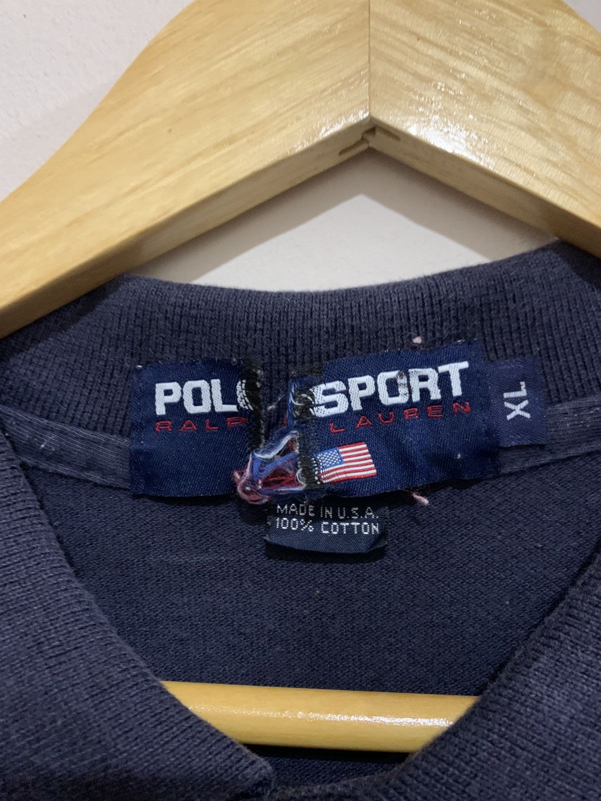Vintage Vtg Polo Sport Flag Made In Usa ralph lauren flag sumer polo Size US XL / EU 56 / 4 - 3 Thumbnail