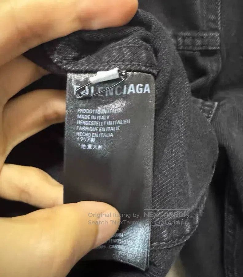 Balenciaga Balenciaga Back logo denim jacket Size XS / US 0-2 / IT 36-38 - 5 Thumbnail