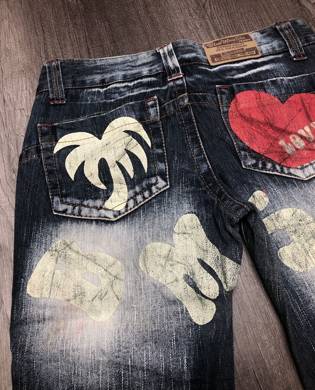 Blue Blue Japan × Japanese Brand × Vintage VINTAGE BLUE MOON BLUE SURF JEANS UNISEX DESIGN Size US 31 - 11 Thumbnail
