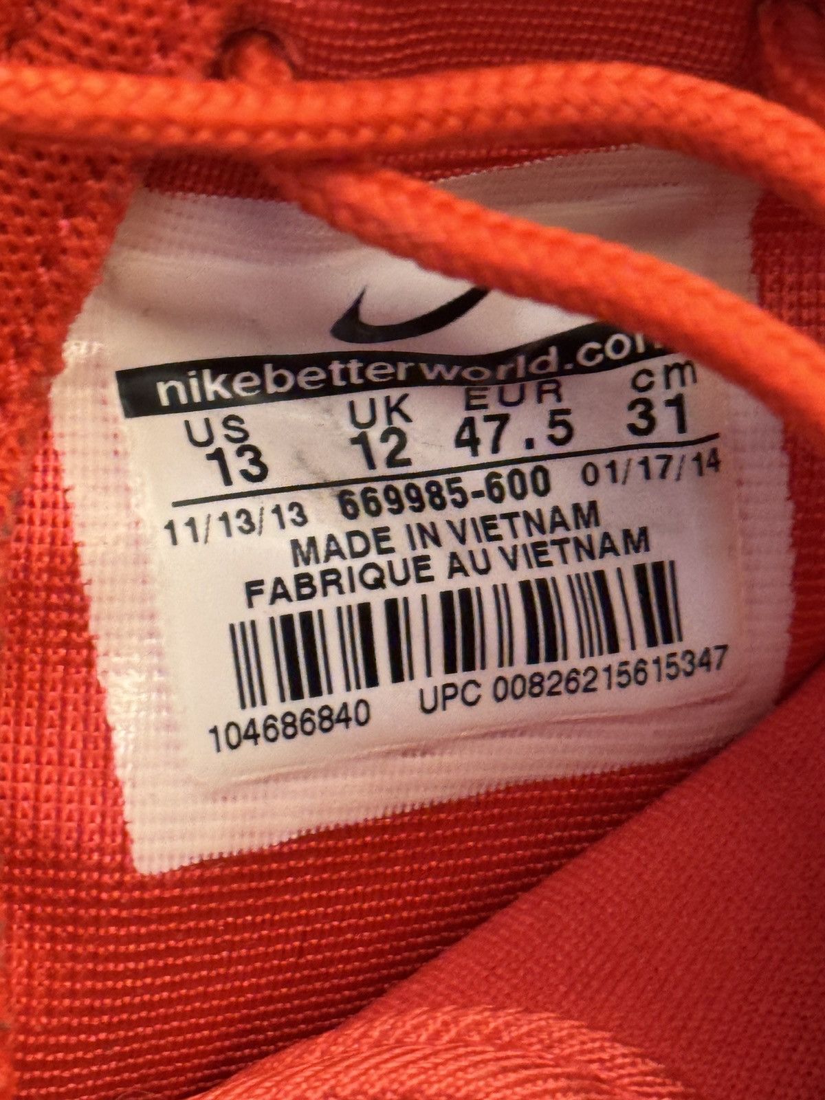 Nike Nike Roshe Run Marble Pack Red 669985-600 Size US 13 / EU 46 - 5 Thumbnail