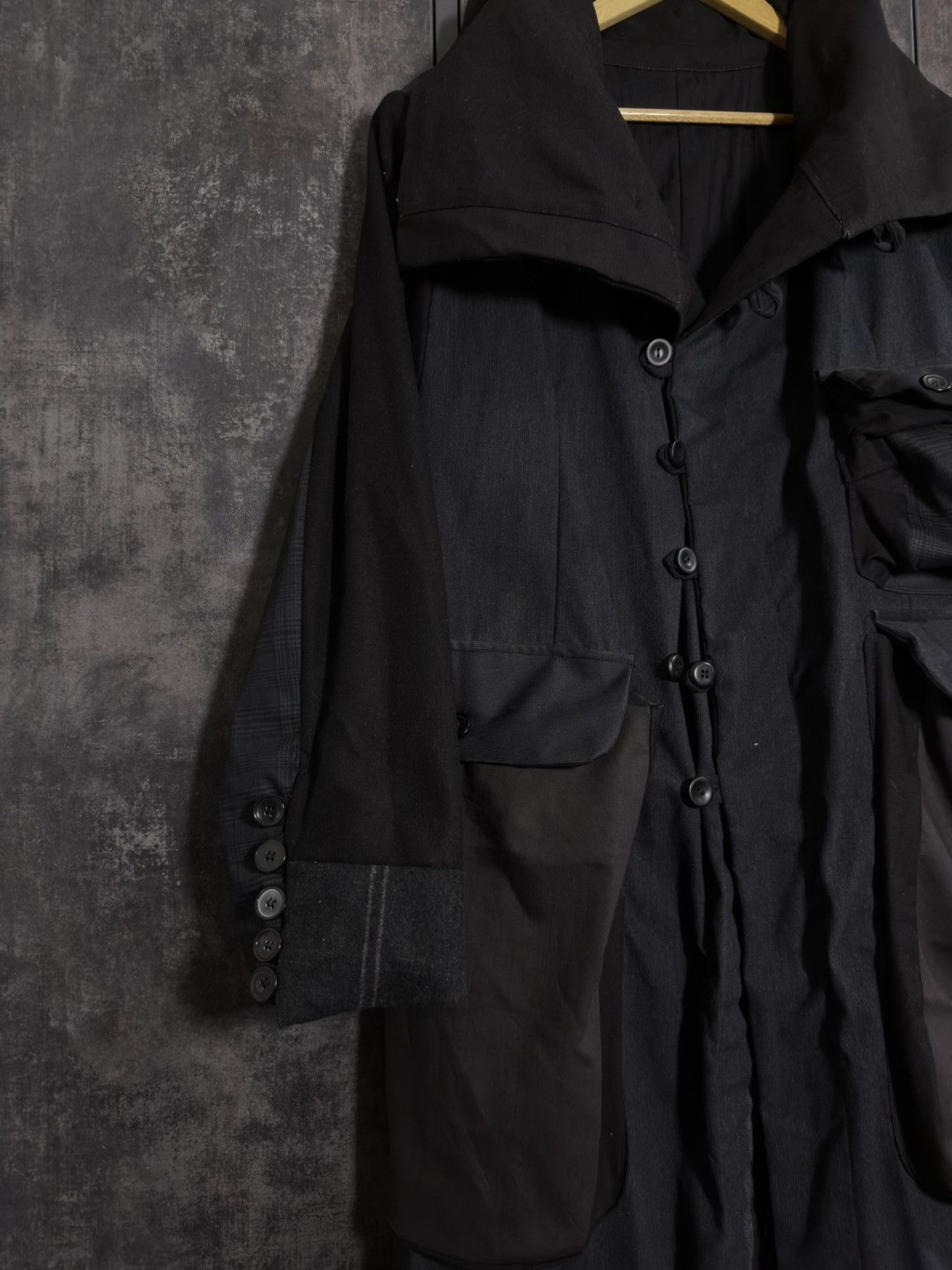Tornado Mart Archive Tornado Mart Rebuild Coat Yohji Junya Miyake Acronym Size US L / EU 52-54 / 3 - 12 Thumbnail