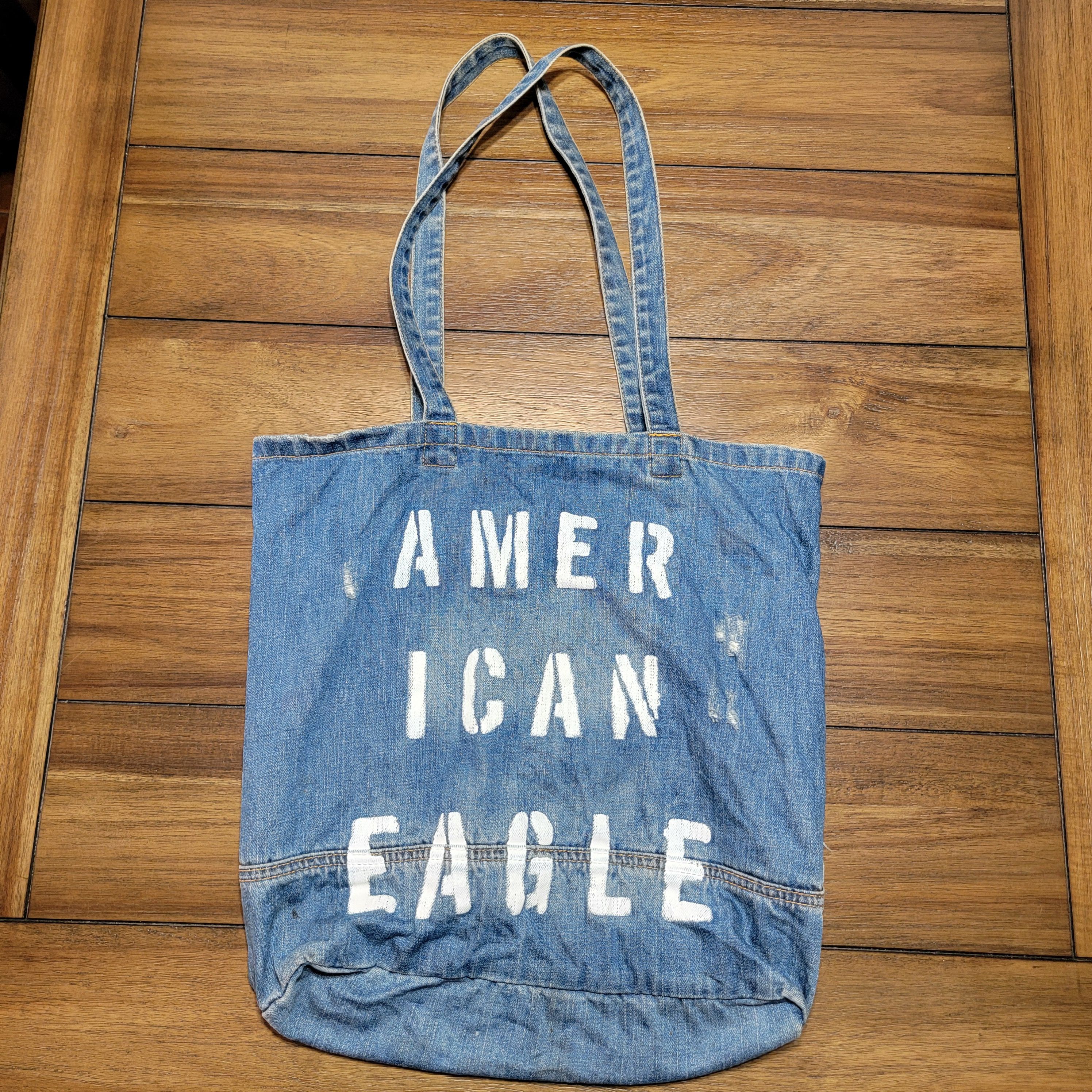 American Eagle Outfitters American Eagle Outfitters Denim Tote Bag Size ONE SIZE - 1 Thumbnail