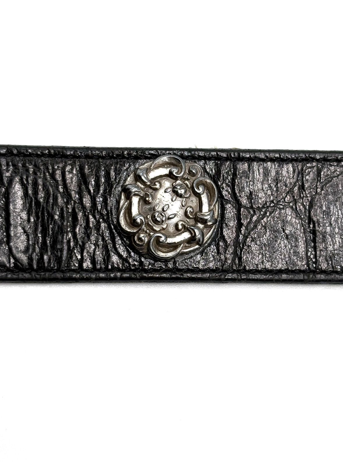 Brighton Brighton Leather Belt w/ Ornate Silver Hardware Size ONE SIZE - 10 Thumbnail