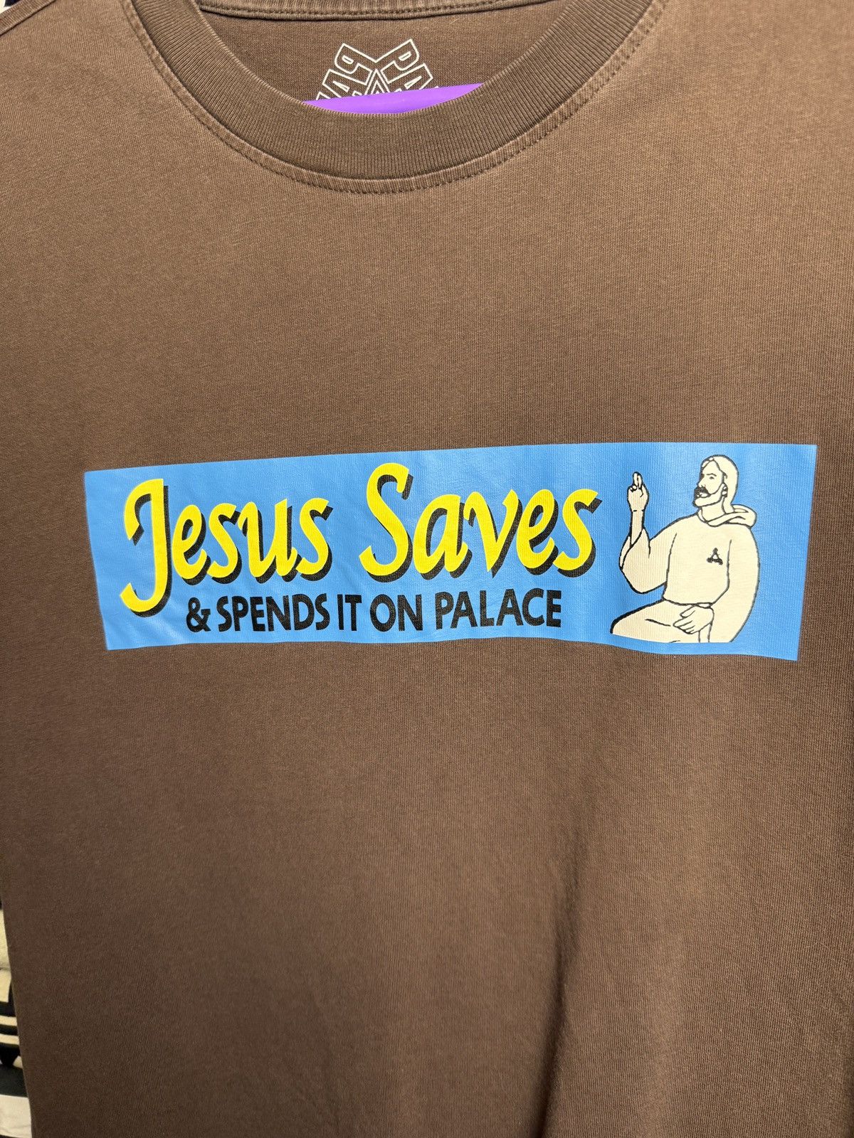 Palace Jesus Saves Palace Tee Size US M / EU 48-50 / 2 - 4 Thumbnail