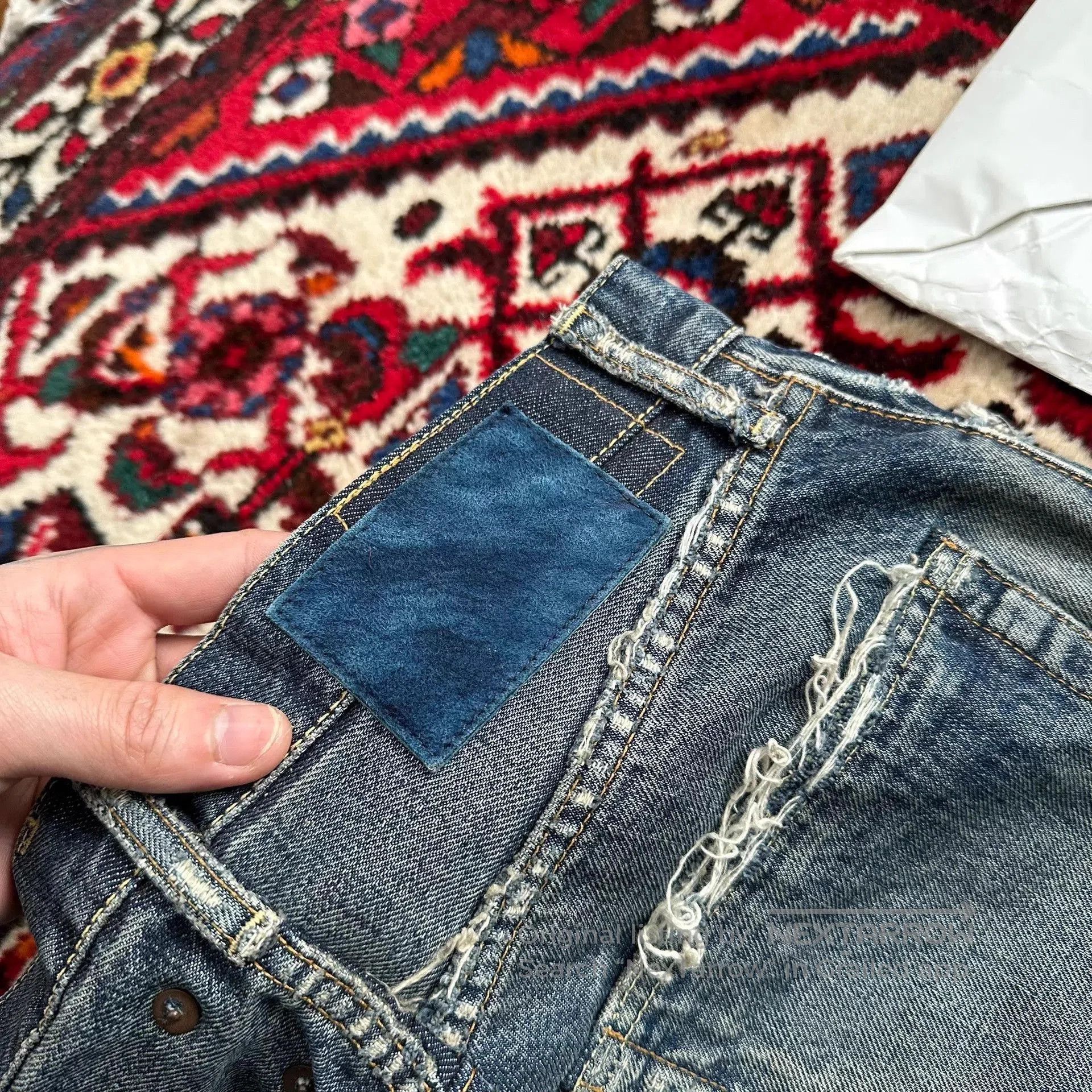Visvim Blue Distressed Denim Jeans Size 32. Size US 32 / EU 48 - 6 Thumbnail