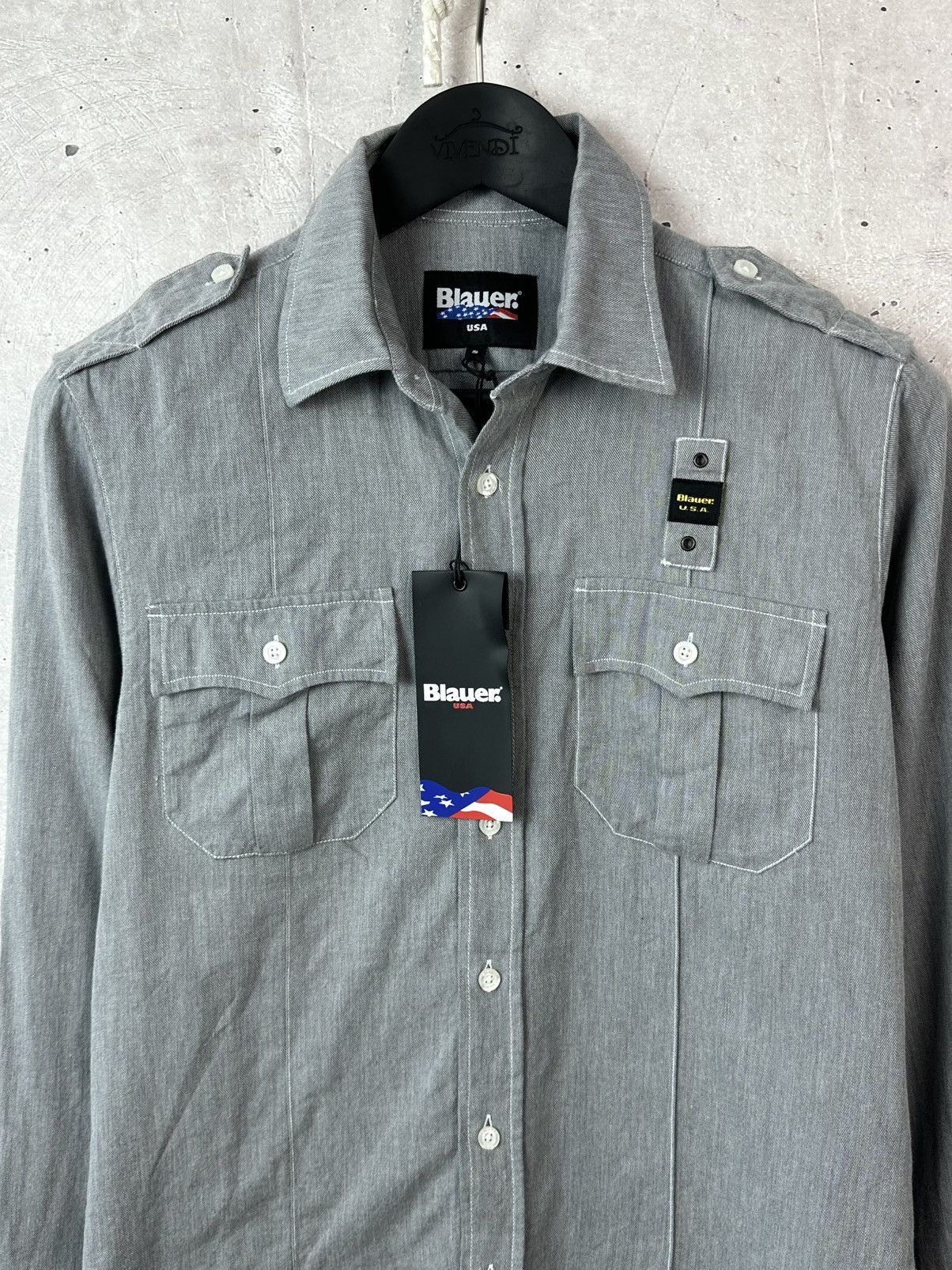 Eddie Bauer New Blauer Grey Cotton Long Sleeve With Straps Shirt Size US S / EU 44-46 / 1 - 2 Thumbnail